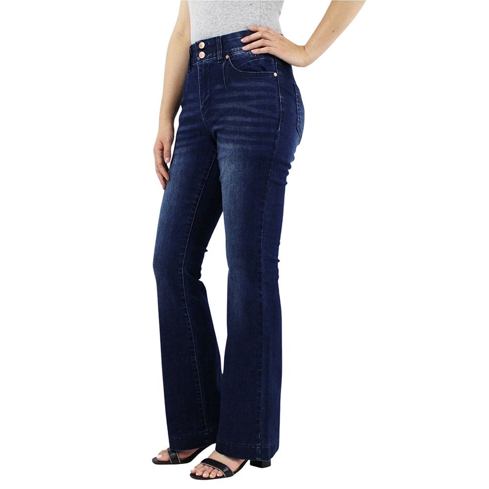 Indigo Poppy The Charley Bootcut Jeans Womens 10 Dark Wash High Rise Stretch